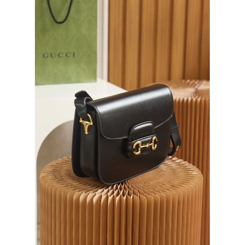 G*u*i horsebit 1955 series small shoulder bag black