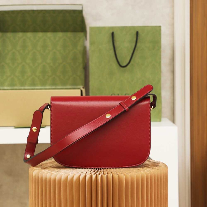 G*u*i horsebit 1955 series small shoulder bag red