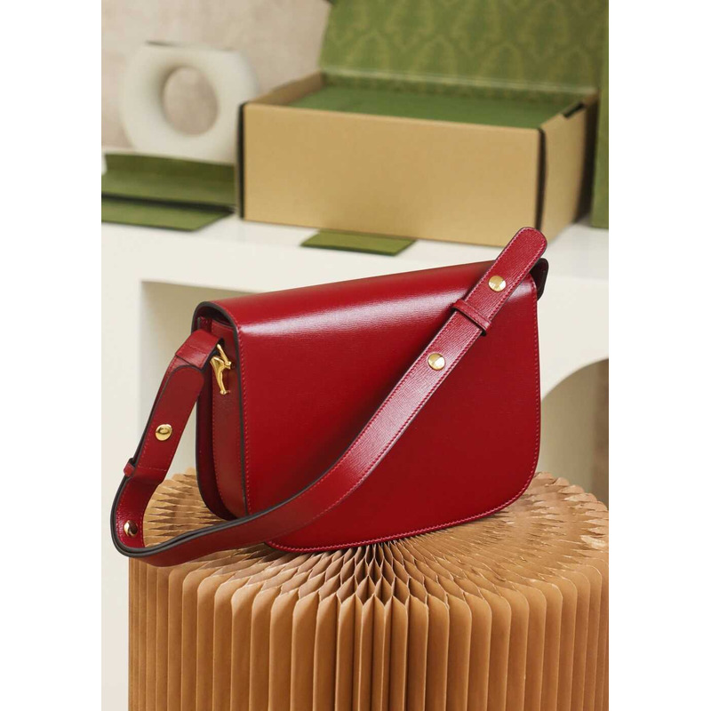 G*u*i horsebit 1955 series small shoulder bag red