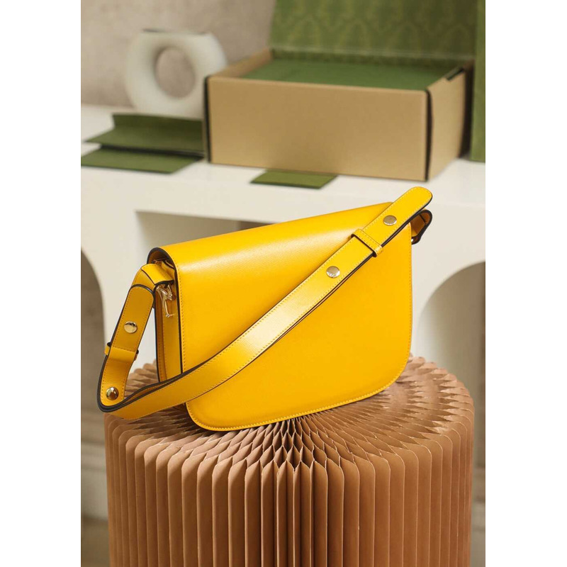 G*u*i horsebit 1955 series small shoulder bag yellow