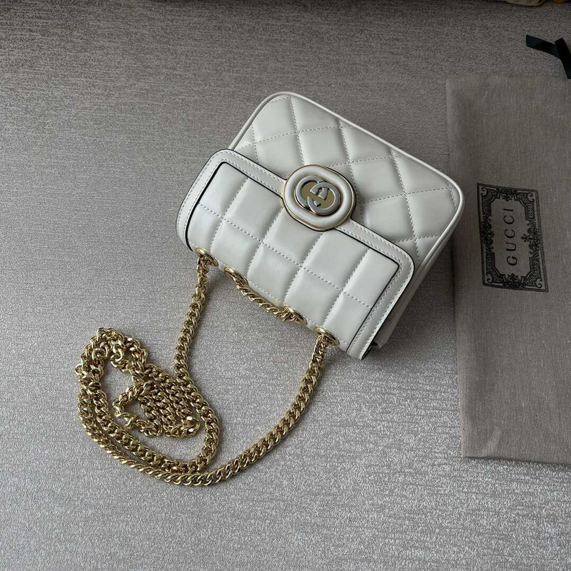 G*u*i deco mini quilted-leather cross-body bag white