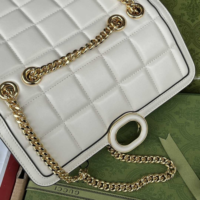 G*u*i deco mini quilted-leather cross-body bag white