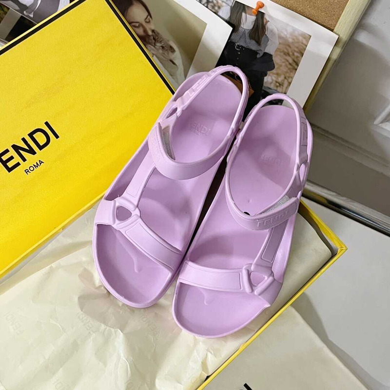 F**di hiker sandal rubber purple