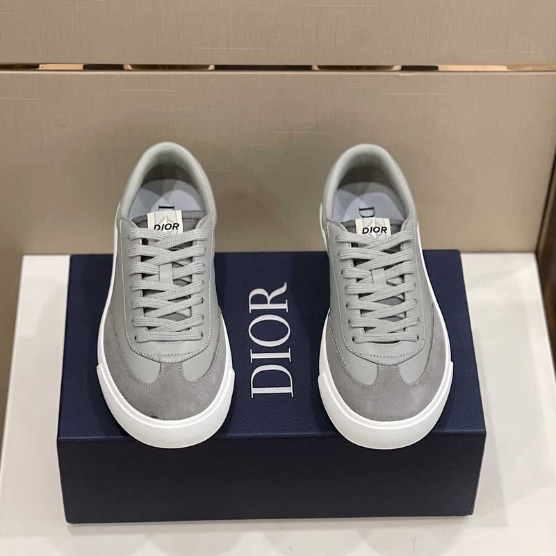 D*or b101 sneakers smooth calfskin nubuck gray