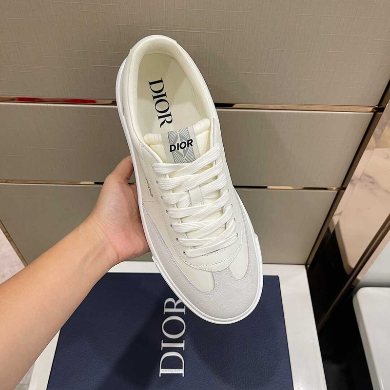 D*or b101 sneaker nubuck calfskin white