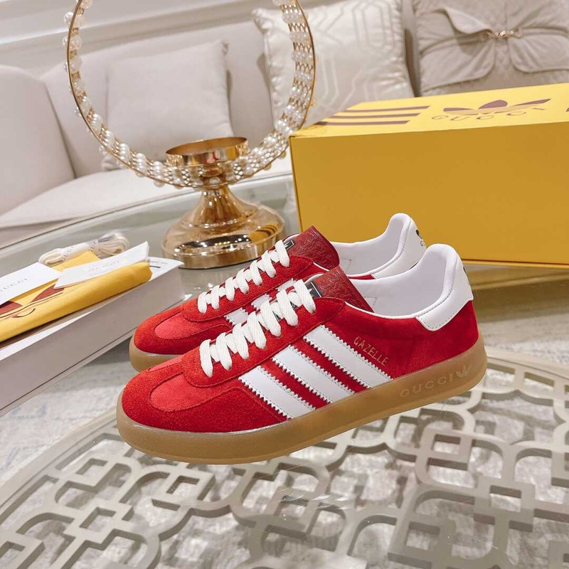 g*u*i x Ad*s sneakers gazelle red