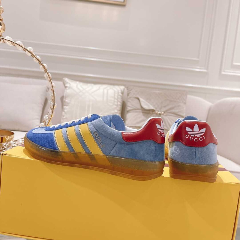 Ad*s x g*u*i gazelle  blue yellow stripes