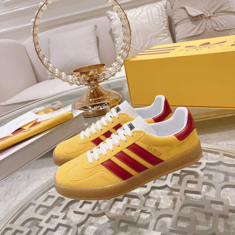 Ad*s x g*u*i gazelle yellow and red