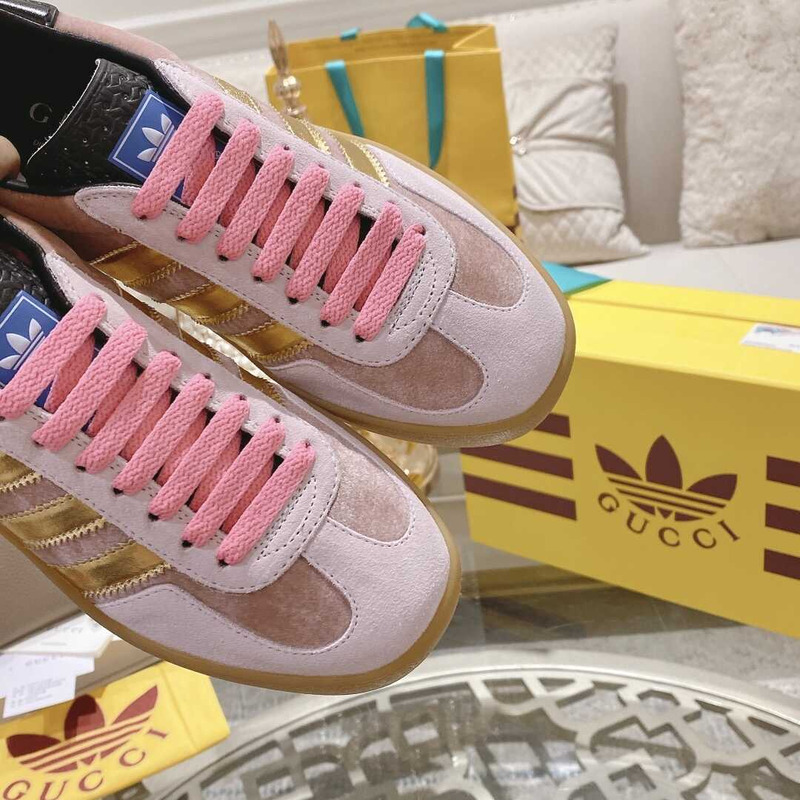 Ad*s x g*u*i gazelle pink and brown