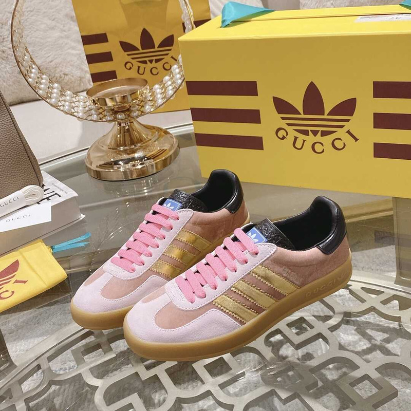 Ad*s x g*u*i gazelle pink and brown