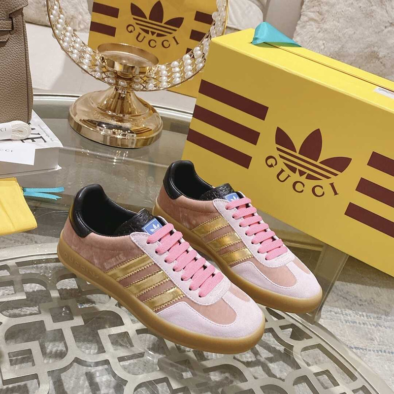 Ad*s x g*u*i gazelle pink and brown