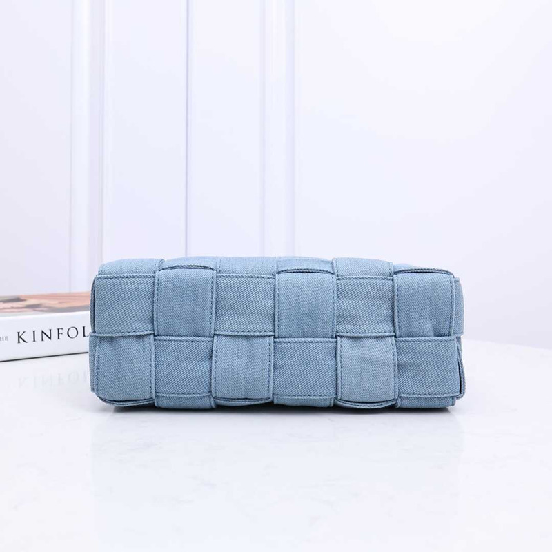 Bo*te*ga ve*ne*ta denim brick cassette shoulder bag