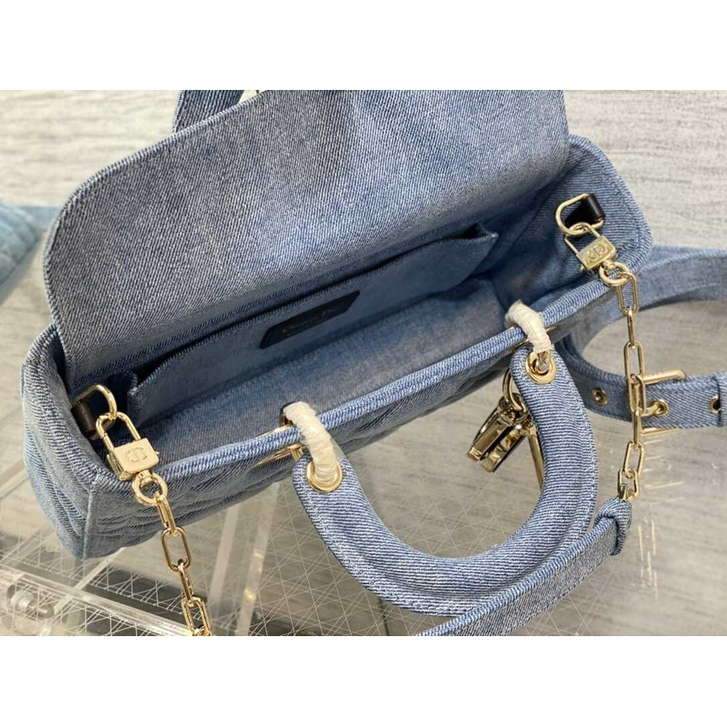 ch**an D*or lady d-joy bag blue