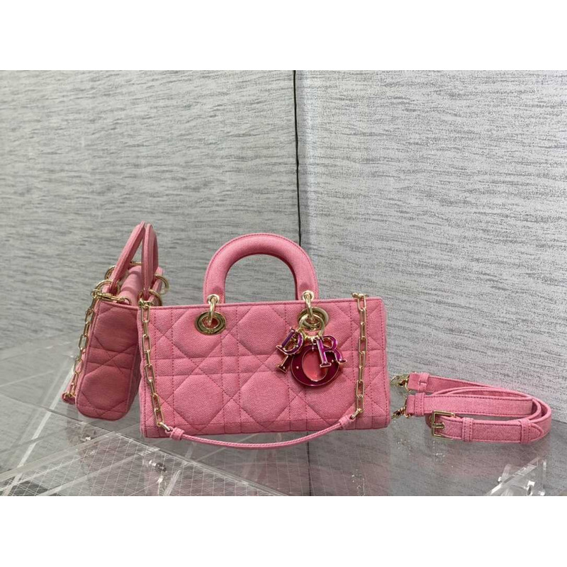 ch**an D*or lady d-joy bag pink