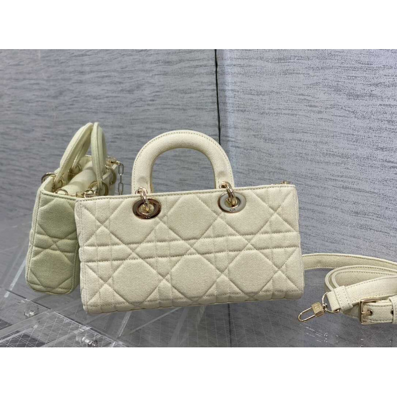 ch**an D*or lady d-joy bag beige