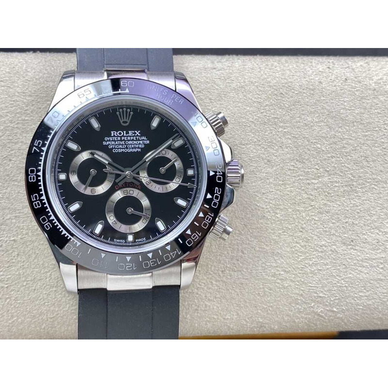 ROLEX DAYTONA WITH  116500LN Black  Rubber Watches