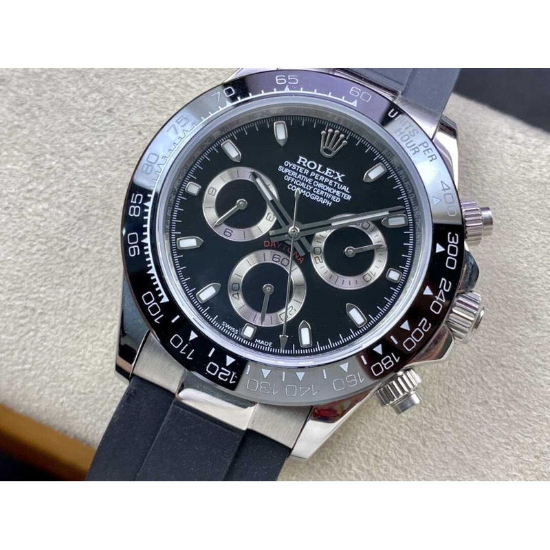 ROLEX DAYTONA WITH  116500LN Black  Rubber Watches