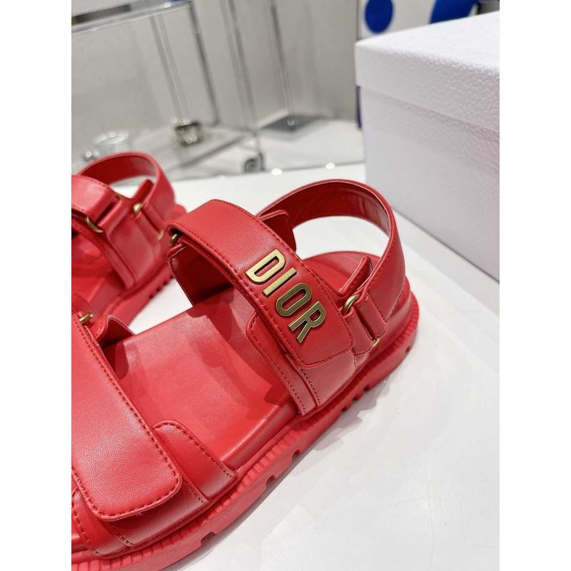 D*or D*oract sandal saffron red lambskin