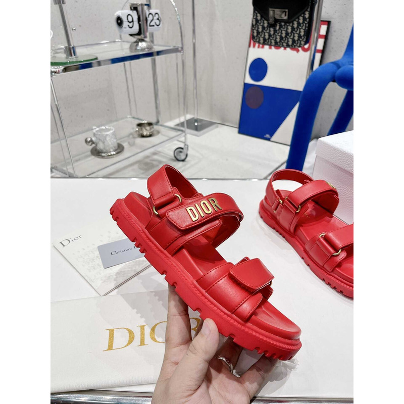 D*or D*oract sandal saffron red lambskin