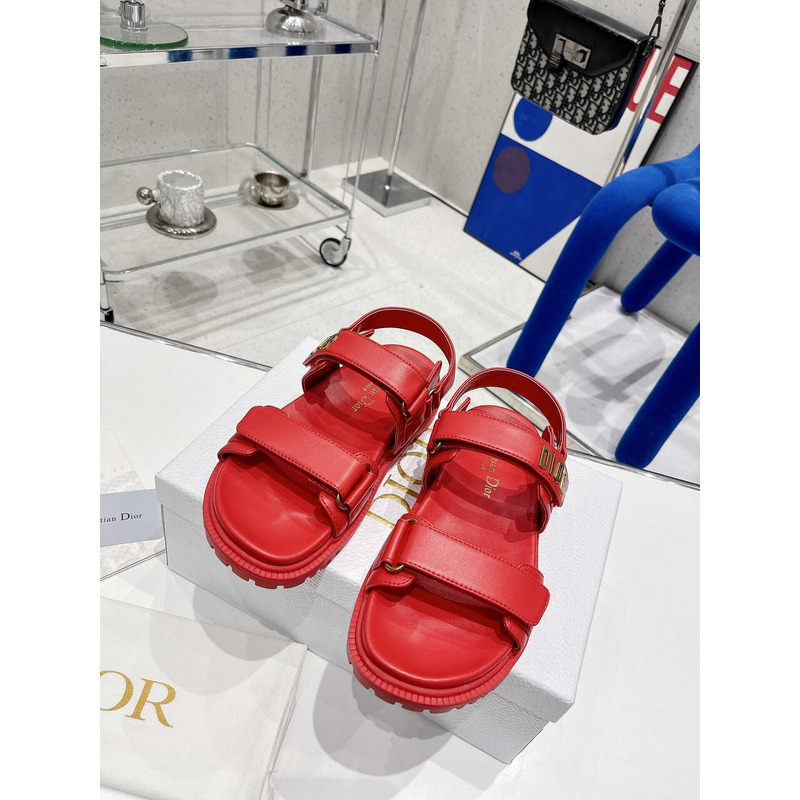 D*or D*oract sandal saffron red lambskin