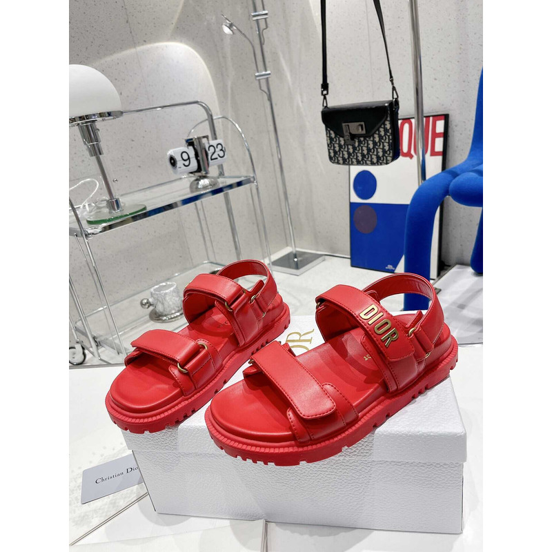 D*or D*oract sandal saffron red lambskin