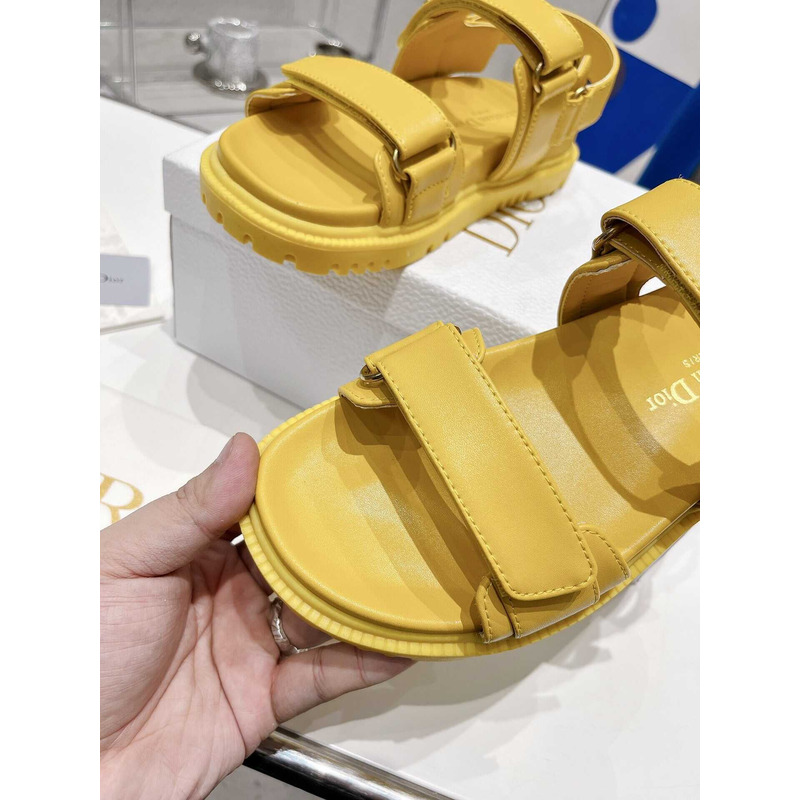 D*or D*oract sandal saffron yellow lambskin