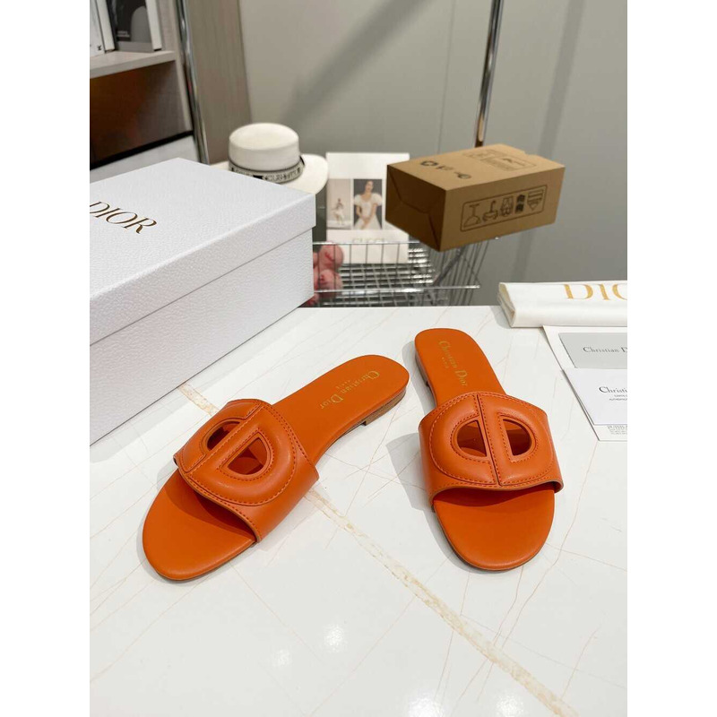 D*or d-club slide calfskin orange