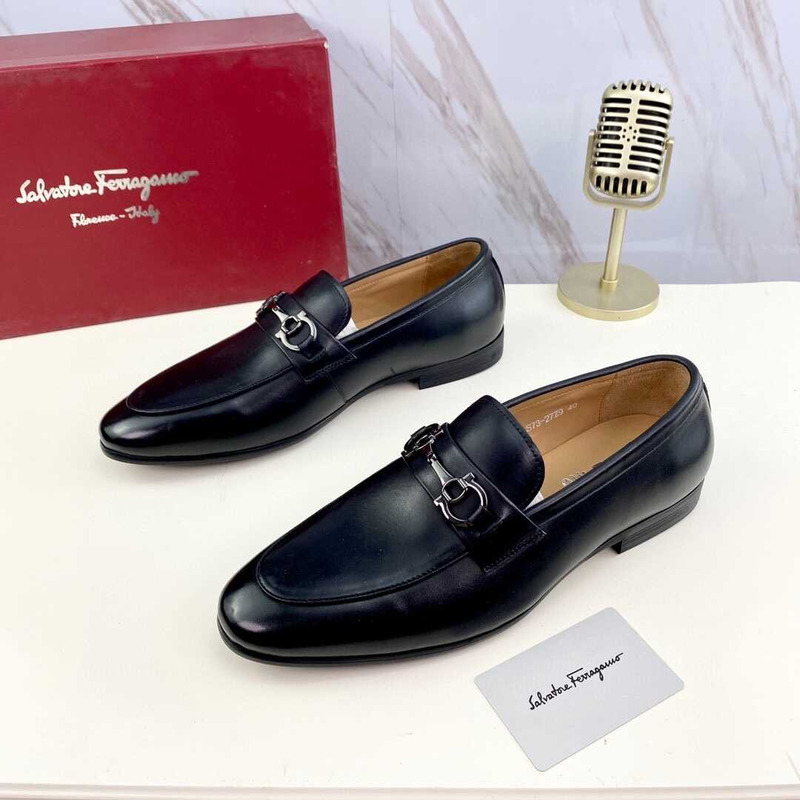 Ferragamo Ree Bit Loafer Black