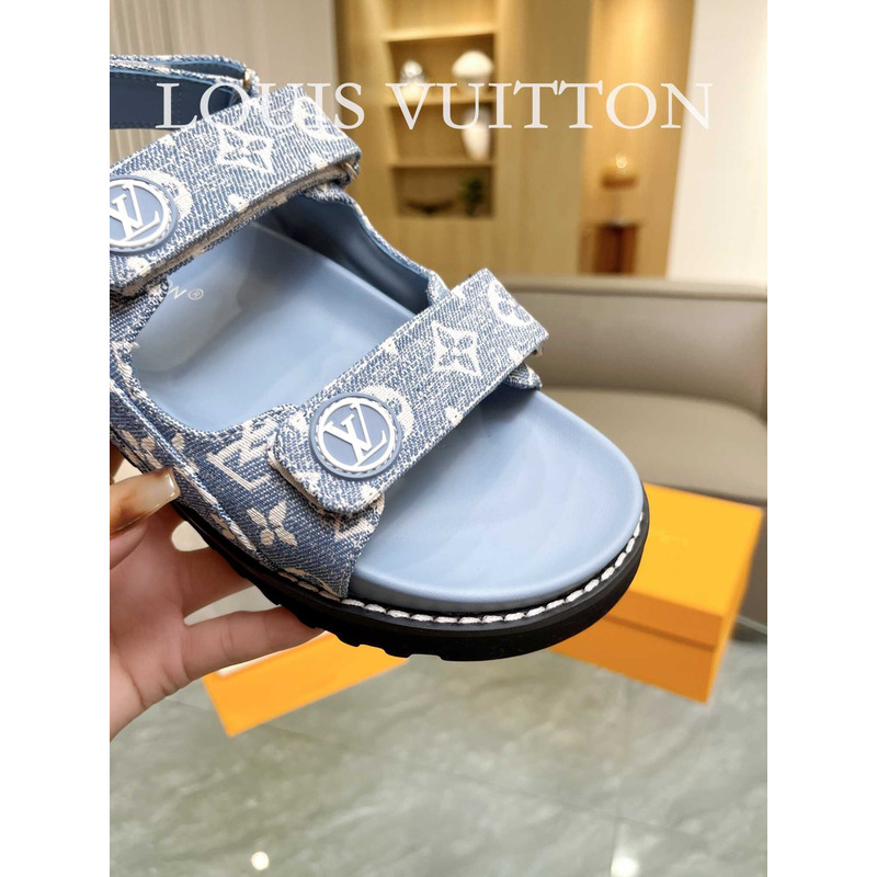 l**is V*t*n paseo flat comfort sandals blue