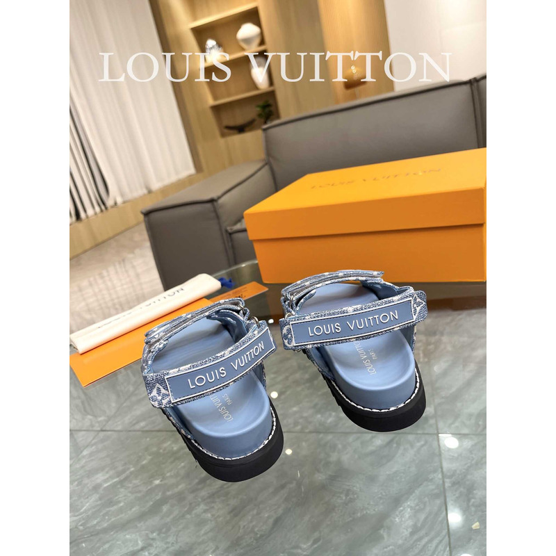 l**is V*t*n paseo flat comfort sandals blue