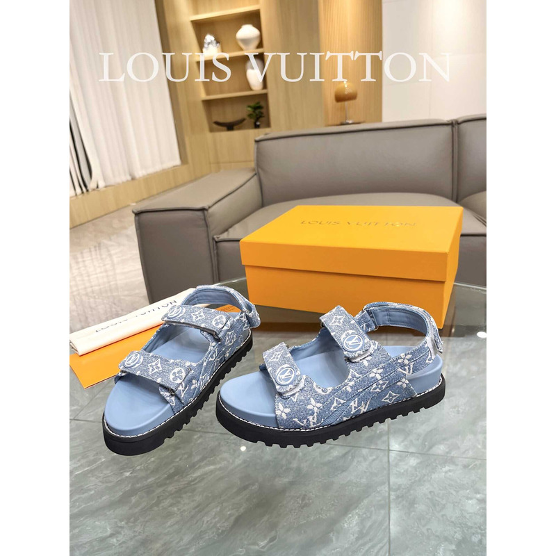 l**is V*t*n paseo flat comfort sandals blue