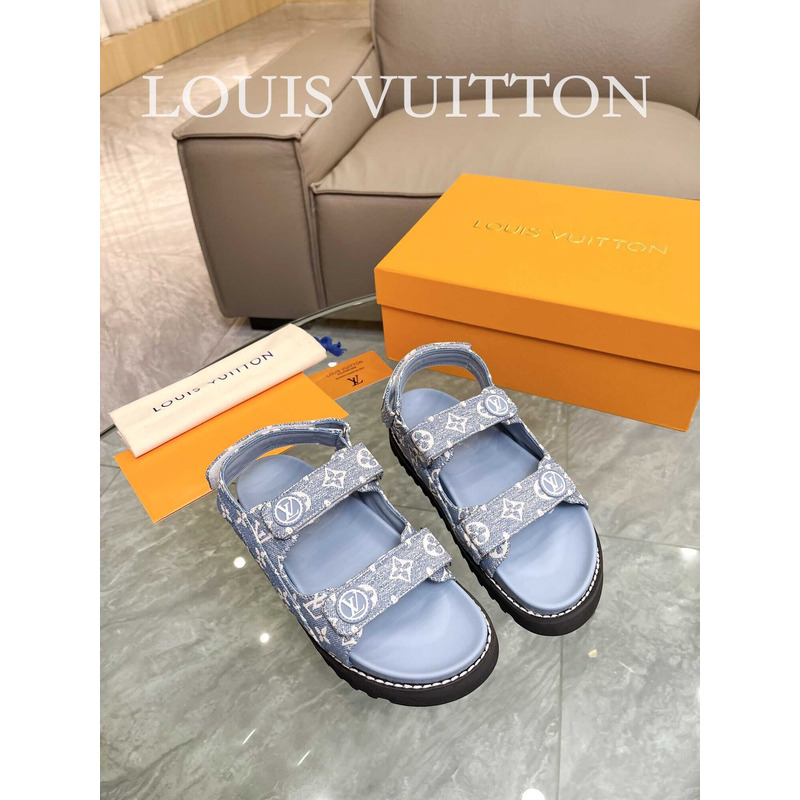 l**is V*t*n paseo flat comfort sandals blue