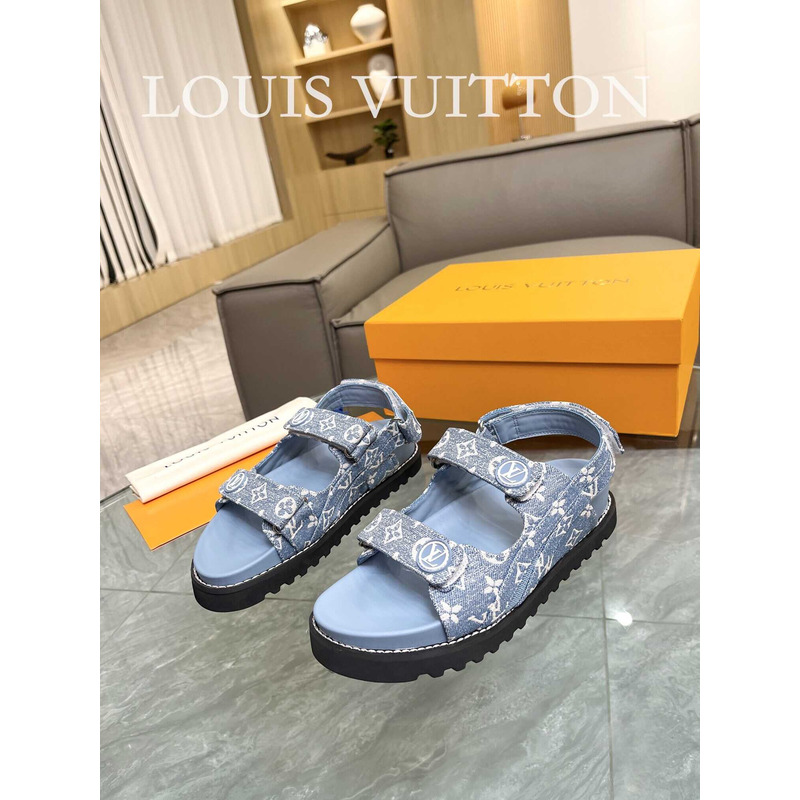 l**is V*t*n paseo flat comfort sandals blue