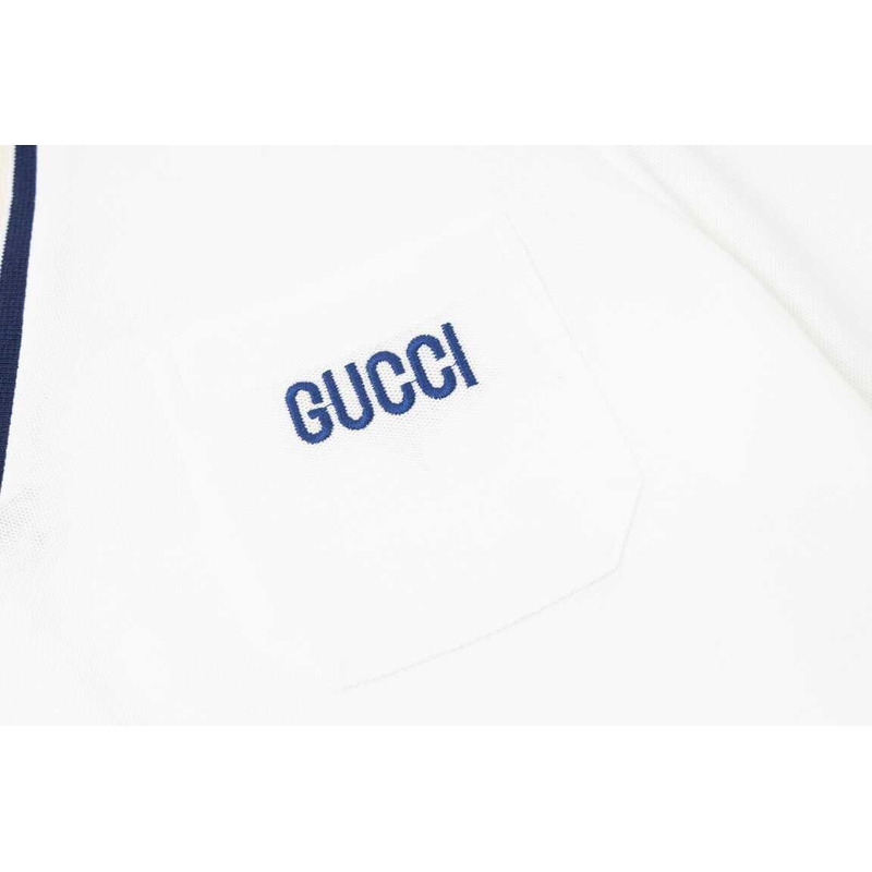 G*u*i cotton polo shirts white