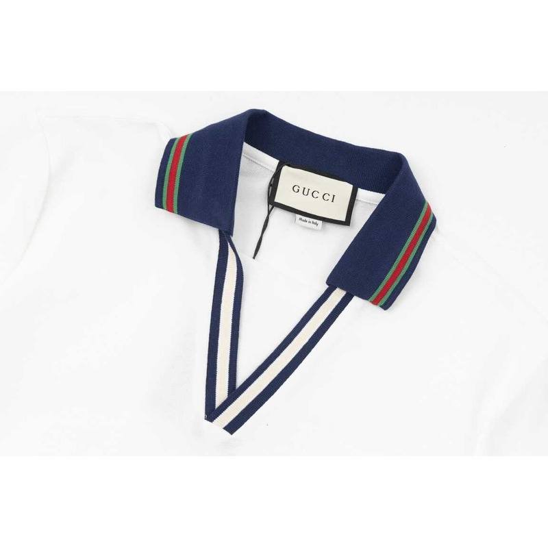 G*u*i cotton polo shirts white