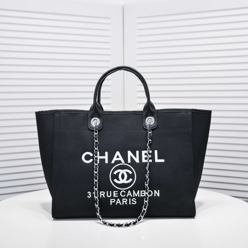 Ch*el deauville tote black