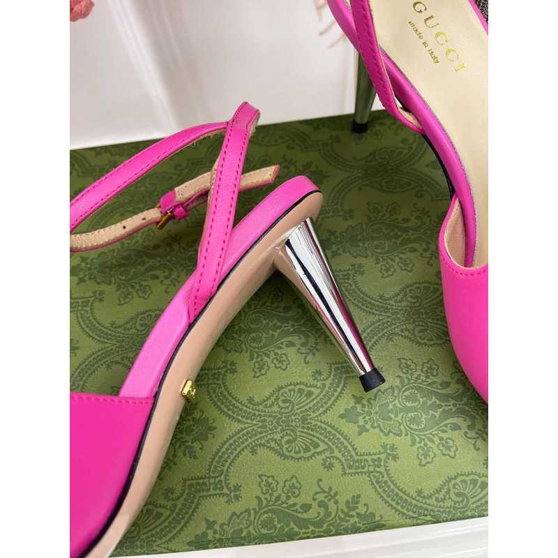 G*u*i blondie series high-heeled sandals hot pink