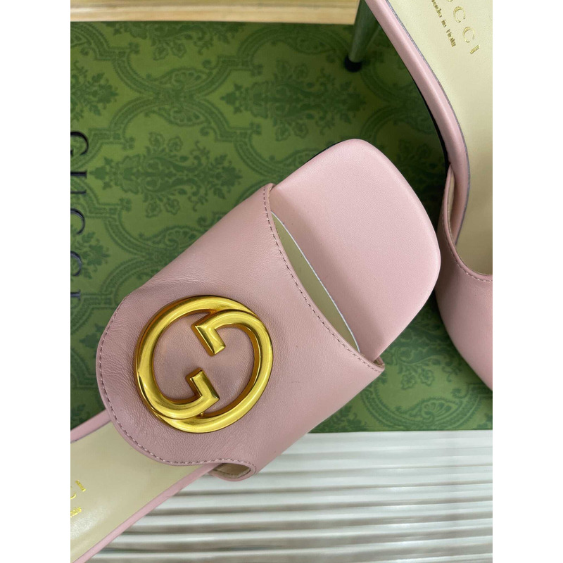 G*u*i blondie series sandals leather pink