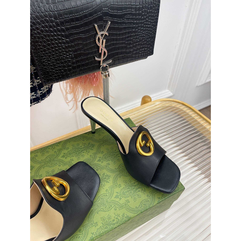 G*u*i blondie series sandals leather black