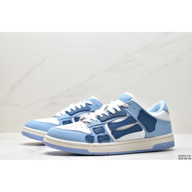 AMIRI Skeleton Low Top Sneaker in Baby Blue