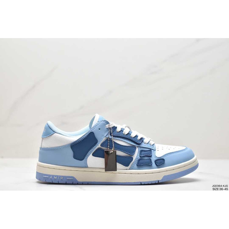 AMIRI Skeleton Low Top Sneaker in Baby Blue