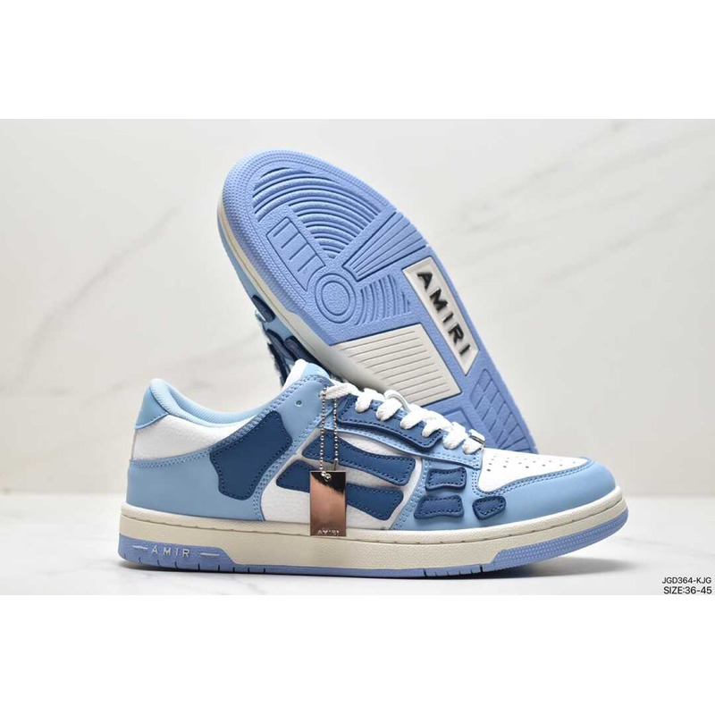 AMIRI Skeleton Low Top Sneaker in Baby Blue