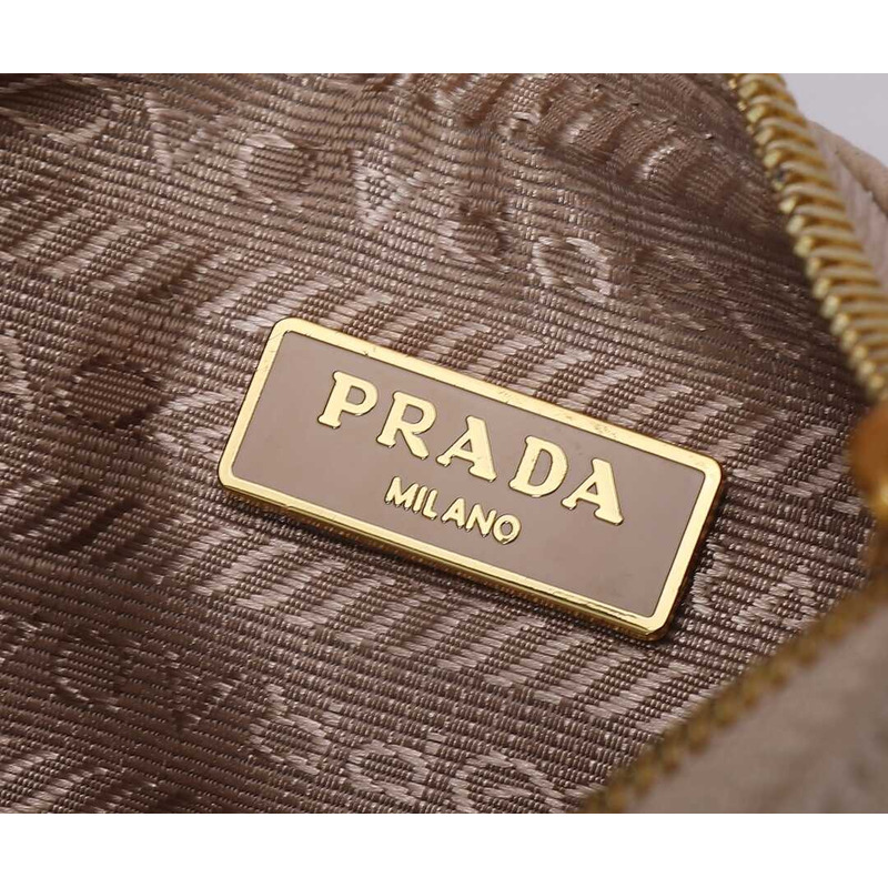 Pra*a saffiano leather bag cameo beige