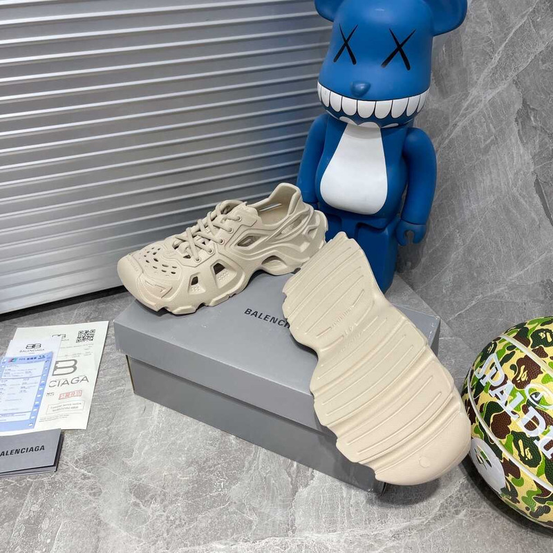 Balenciag HD Cutout Sneakers Beige