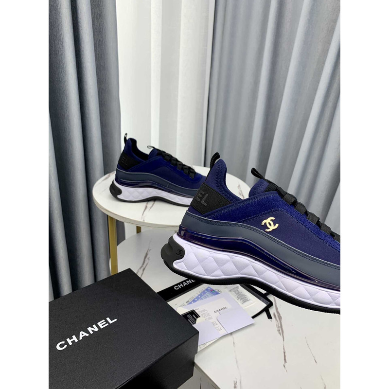 Ch*el low top trainer navy blue