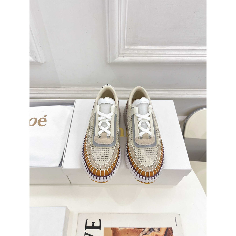 Chloe Nama Sneakers Brown and Blue