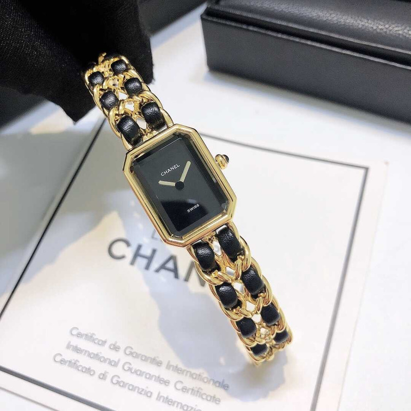 Ch*el vintage premier watch gold black