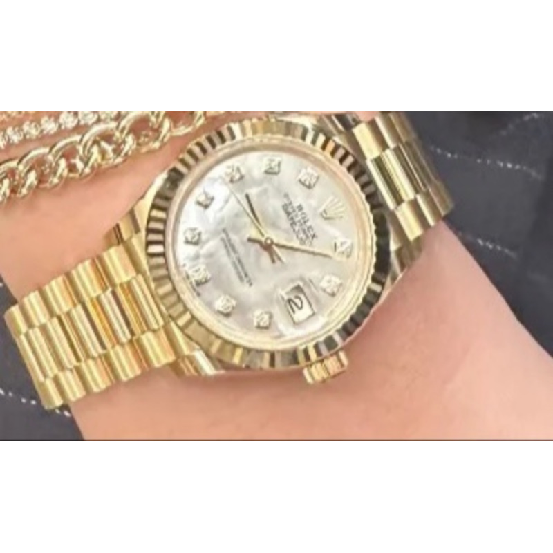 Rolex Lady-Datejust 28 Yellow Gold Watch