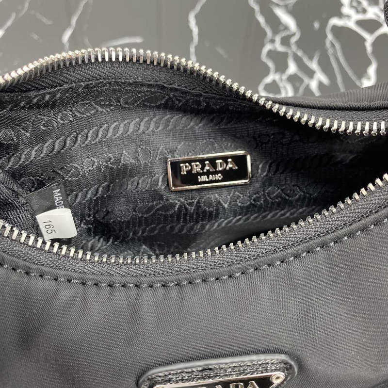 Pra*a black re-nylon bag