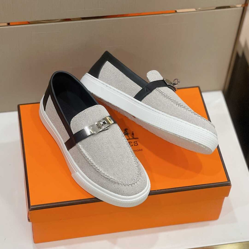 H**mes game slip-on sneaker grey